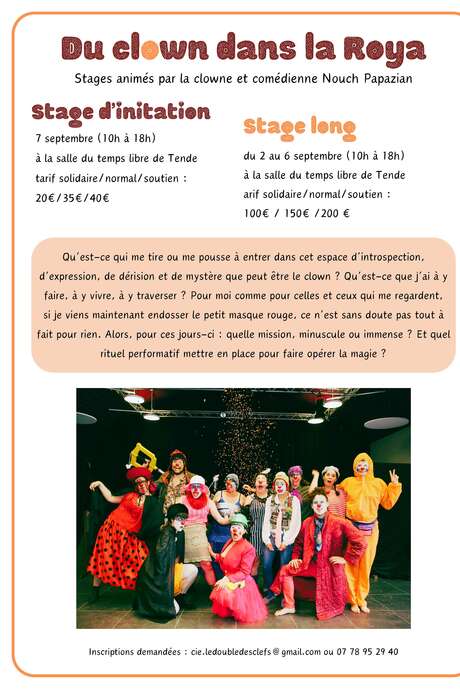 Stage "Du clown dans la Roya"
