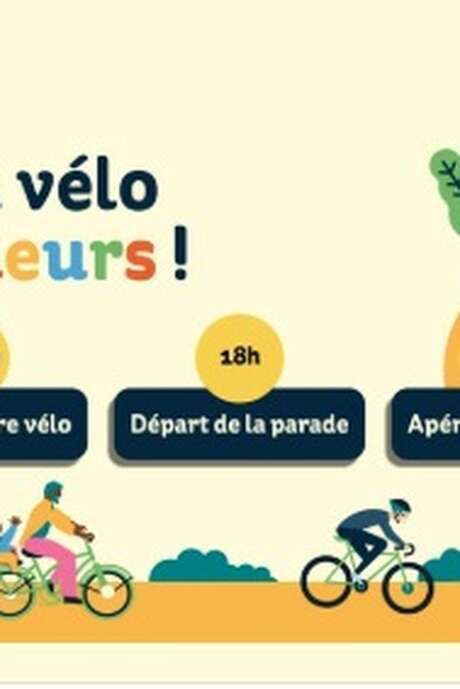 Parade à vélo et en couleurs