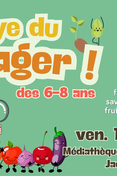 Atelier découverte : Tout savoir sur les graines, fruits et légumes  pour les 6-8 ans