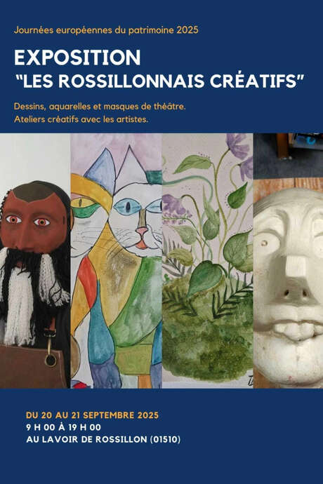 Exposition et ateliers créatifs par "Les rossillonnais créatifs"