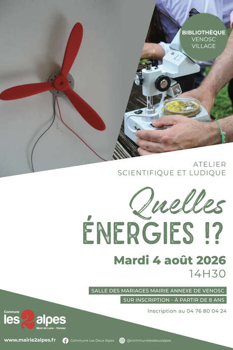 Atelier Quelles énergies !? - Venosc