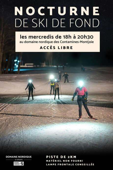 Evening Cross-County Skiing Evening Cross-County Skiing