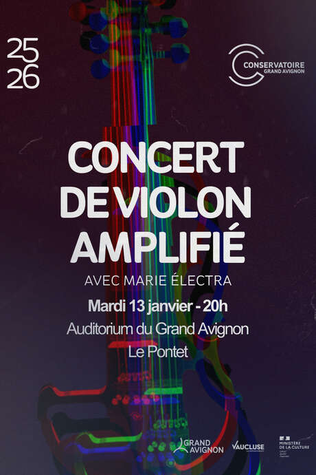 Concert de violon amplifié avec Marie Electra
