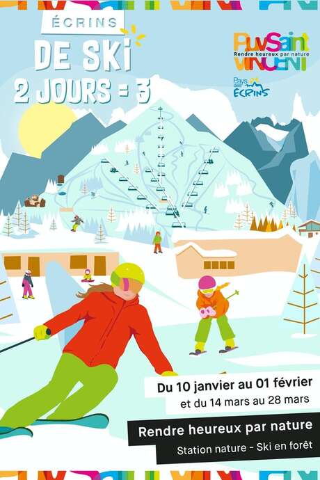 Écrins de Ski : 2 jours = 3 de ski  à partir de 299€/personne - Station de Puy Saint Vincent