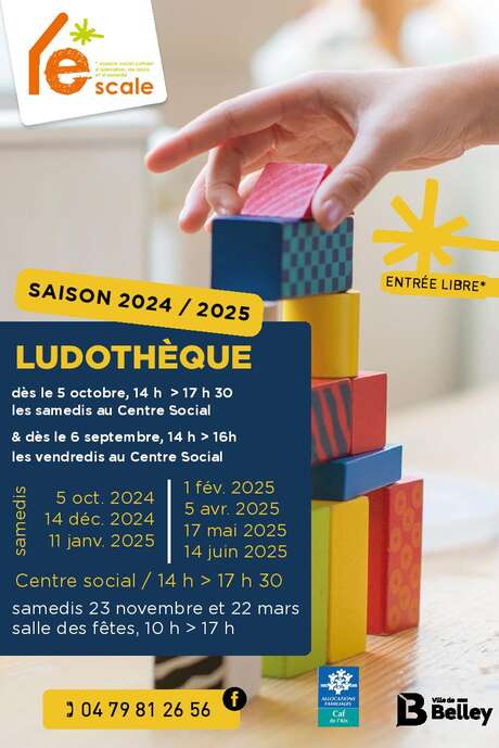 Saturdays at the ESCALE social centre games library!