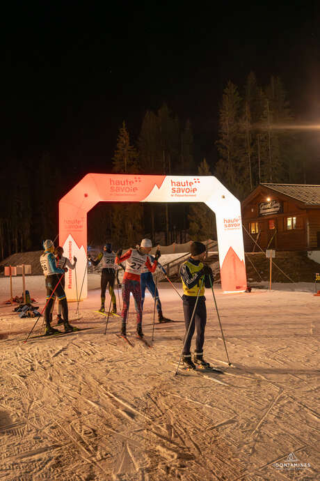 "Ronde Nocturne de la Haute-Savoie" au Domaine Nordique 4 Saisons