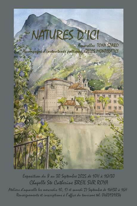 Watercolor exhibition & workshops "Natures d'ici" by Tony Szabo