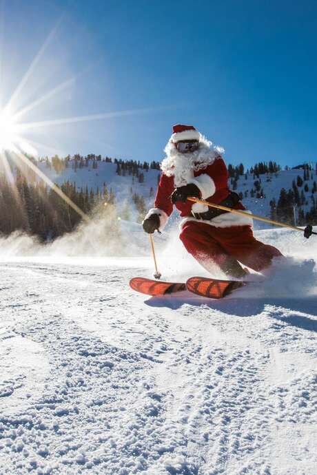 Santa Claus at the snow park