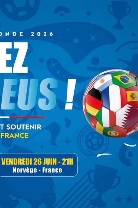 Mondiali 2026: fan zone delle partite della nazionale francese