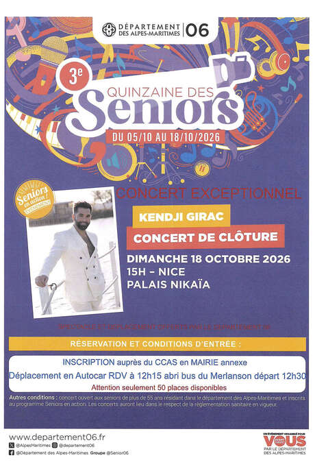 Quinzaine des Seniors : Kindji jirac au Palais Nikaïa