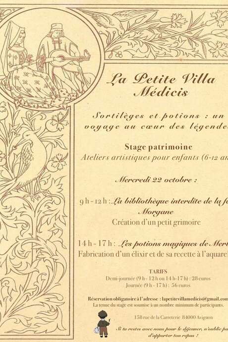 Stage Patrimoine : « Sortilèges et potions : un voyage au cœur des légendes