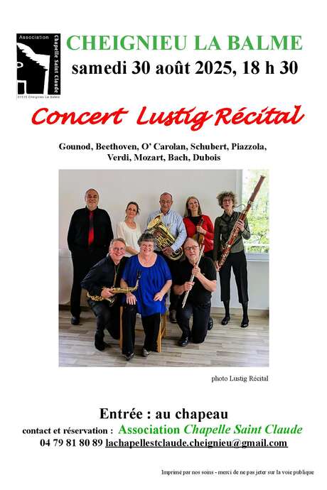 Concert by the Lustig ensemble Recital