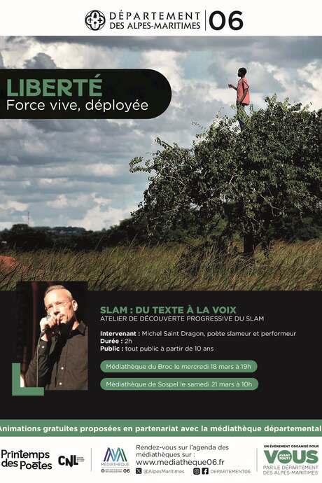 Printemps des Poètes : Atelier "SLAM, du texte à la voix"