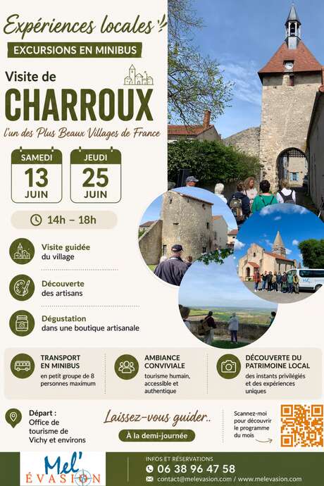 Excursion Charroux, charme médiéval