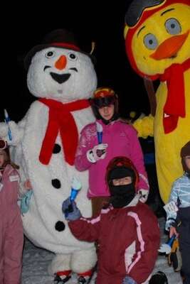 Descente aux flambeaux des enfants