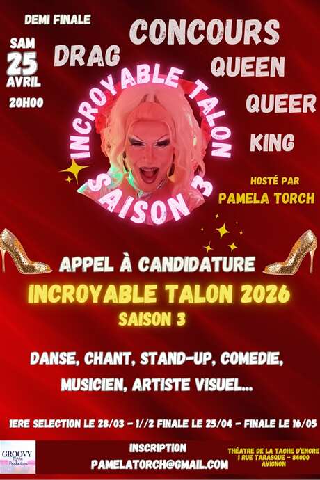 L’incroyable talon saison 3 - concours drag queen, queer, king