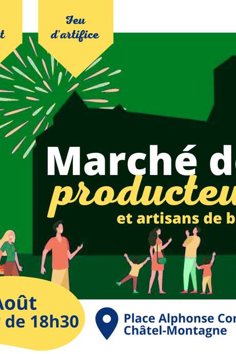 Marché des producteurs et artisans de bouche - Dîner dansant - Feu d'artifice
