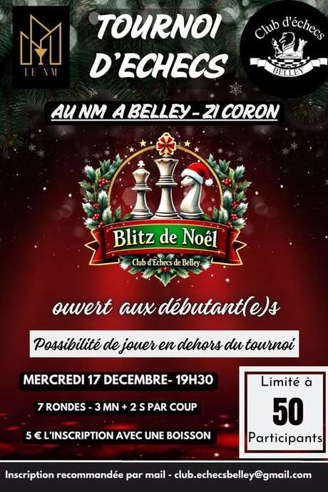 Tournoi d'échecs "Blitz de Noël"