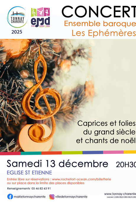 Concert de l'ensemble baroque : Les Ephémères