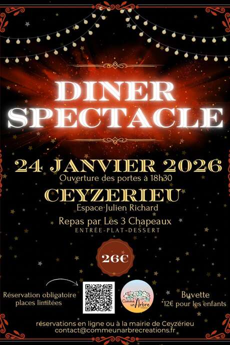 Dîner spectacle à Ceyzérieu