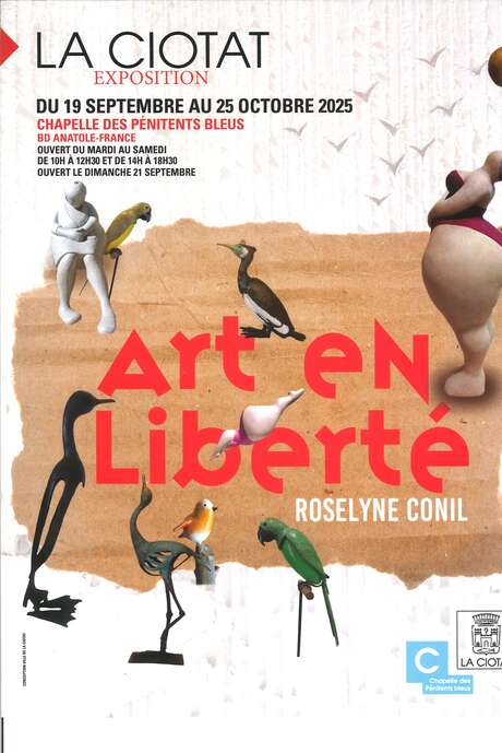 Ausstellung von Gemälden und Skulpturen von Roselyne Conil