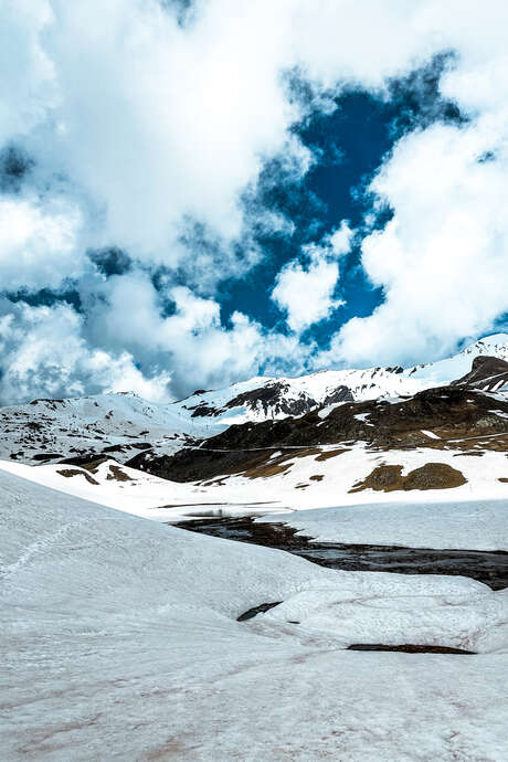 Lac caché en raquette