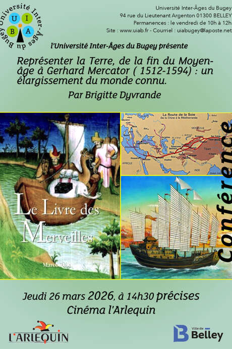 Conférence de l'UIAB : "Représenter la Terre : de la fin du Moyen-Age à Gérard Mercator 1512-1594)"