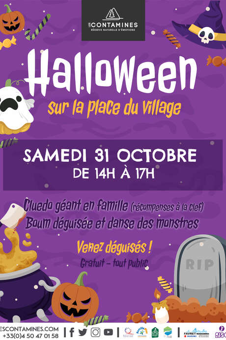 Après-midi d'Halloween au village !