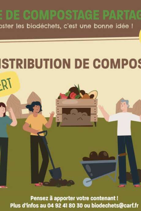 Distribution de compost