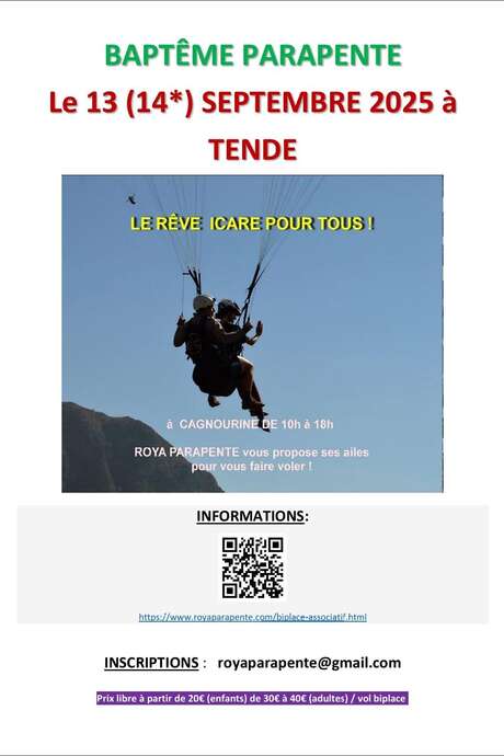 Paragliding Baptème