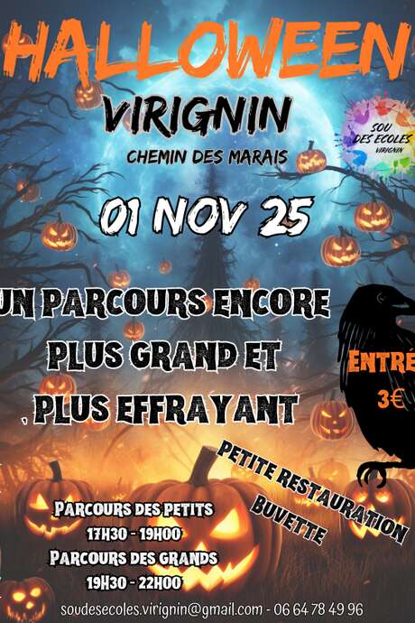 Parcours Halloween à Virignin
