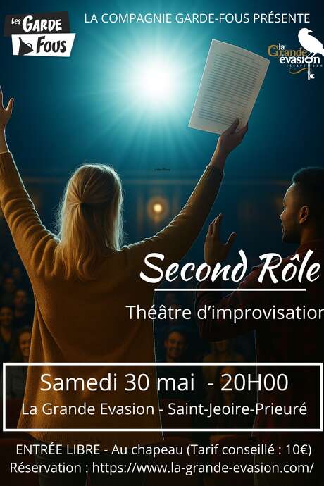 Spectacle d'improvisation Théâtrale - Second Rôle