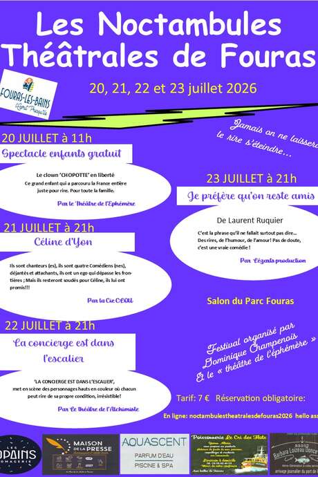Theaterfestival „Les Noctambules Théâtrales“ in Fouras