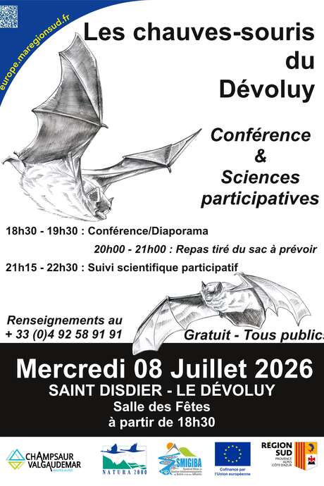 Les chauves-souris du Dévoluy - suivi participatif et conférence