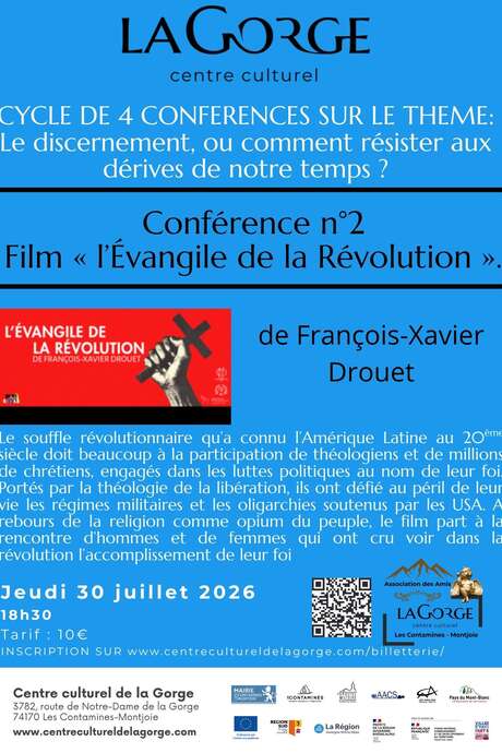 Conférence "l'Evangile de la Révolution" de François-Xavier Drouet  au Centre Culturel de la Gorge