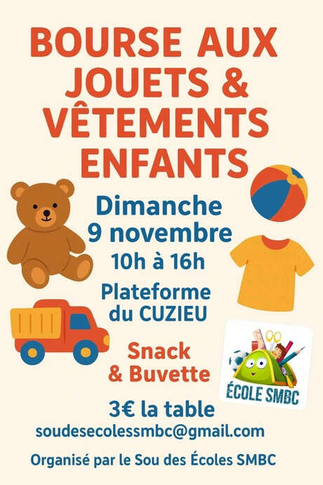 Bourse aux jouets et vêtements d'enfants