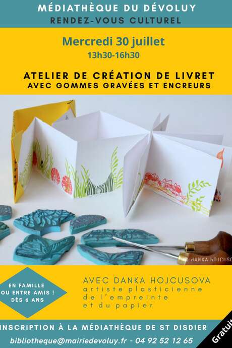 Atelier créatif : le livret d'artiste