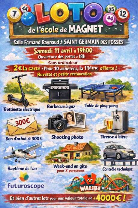 Loto de l'Amicale des écoles de Magnet