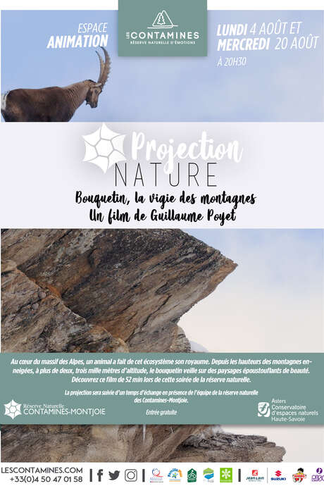 Projection du film « Bouquetin, la vigie des montagnes » de Guillaume Poyet