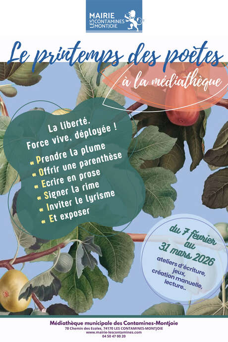 Le printemps des poètes à la médiathèque