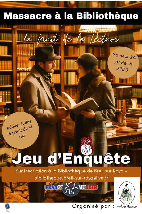 Nuit de la lecture : Jeu d'enquête "Massacre à la bibliothèque"