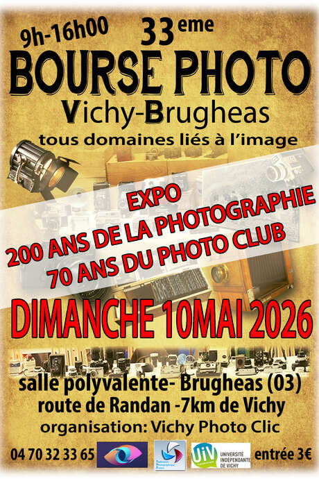 33ème Bourse Photo Cinéma de Vichy Brugheas