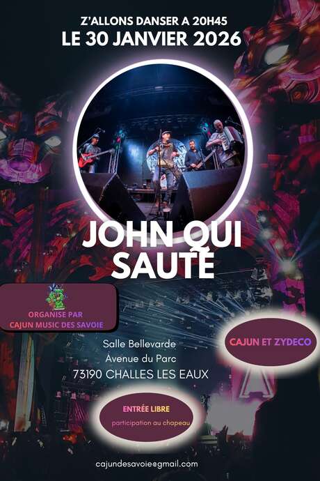 Concert avec le groupe John Qui Saute