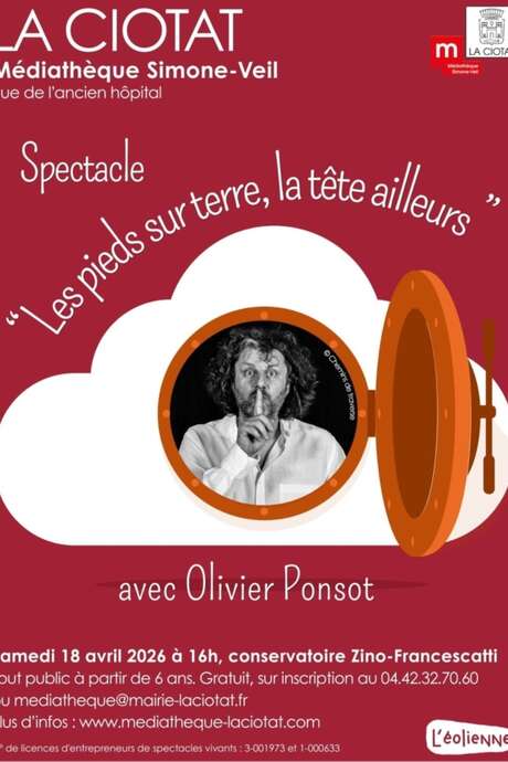 Spectacle de contes - Les Pieds sur Terre, la Tête Ailleurs