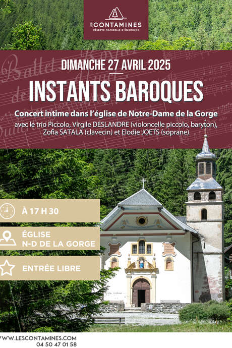 Concert "Instants baroques" avec le Trio Piccolo Concert "Instants baroques" avec le Trio Piccolo