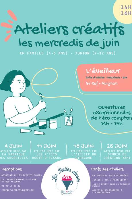 Les petites choses - Ateliers de juin Les petites choses - Ateliers de juin