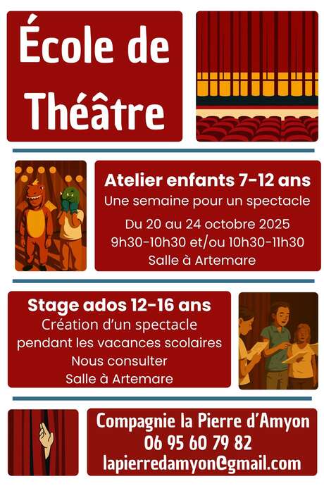 Atelier théâtre enfants de 7 à 12 ans