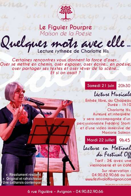 Lecture : Quelques mots avec elle.. Charlotte His