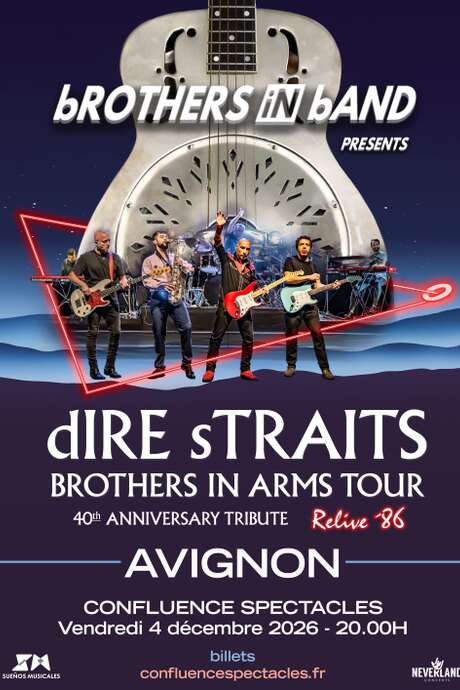 Dire Straits - Brothers in arms Tribute Tour 40TH Anniversary by bROTHERS iN bAND Dire Straits - Brothers in arms Tribute Tour 40TH Anniversary by bROTHERS iN bAND