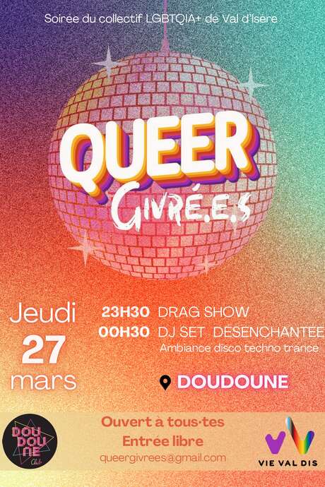 Soirée Vie Val d'Is - Queer Givré.e.s collectif LGBT+